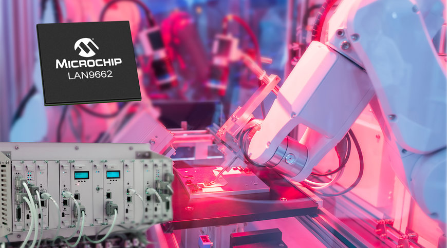Microchip: Nouveau Switch Ethernet Gigabit avec AVB/TSN et PHY intégrés pour l'automatisation industrielle